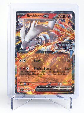 Pokemon TCG Reshiram EX White Flare Stamped 020/086 Double Holo Rare NM
